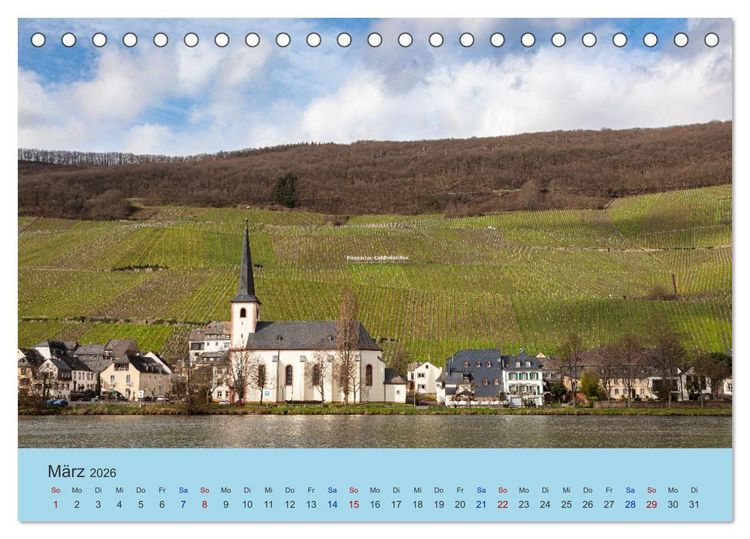 Produktbild: Moselansichten (Tischkalender 2026 DIN A5 quer), CALVENDO Monatskalender