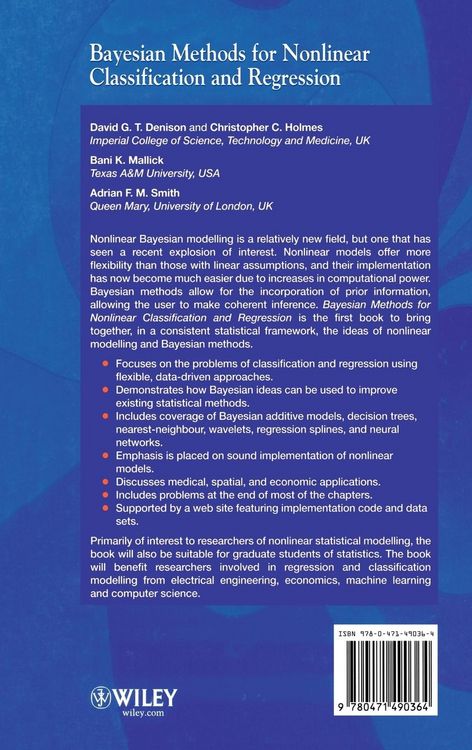 Produktbild: Bayesian Methods for Nonlinear Classification and Regression