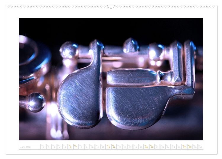 Produktbild: Die Querfl&ouml;te, ein herrliches Instrument (hochwertiger Premium Wandkalender 2026 DIN A2 quer), Kunstdruck in Hochglanz