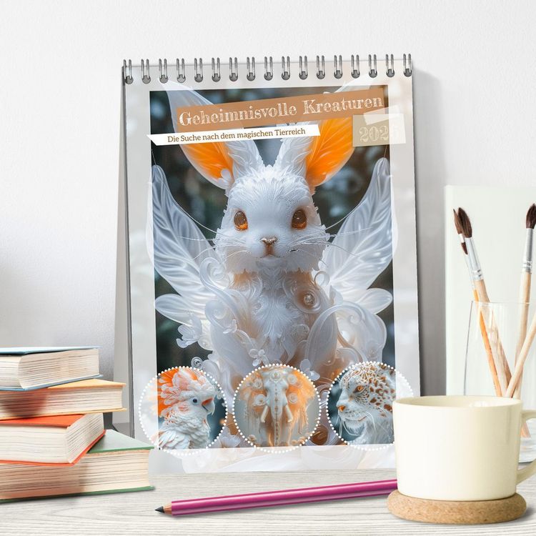Produktbild: Geheimnisvolle Kreaturen (Tischkalender 2026 DIN A5 hoch), CALVENDO Monatskalender