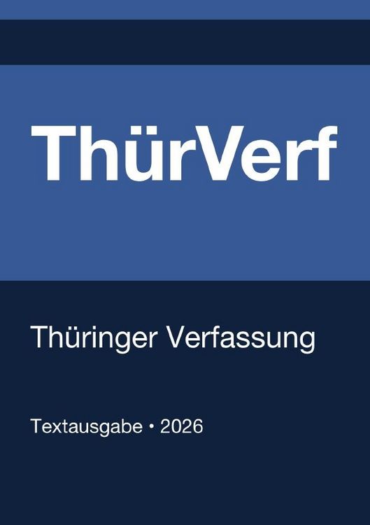 Produktbild: Th&uuml;rVerf - Th&uuml;ringer Verfassung 2026