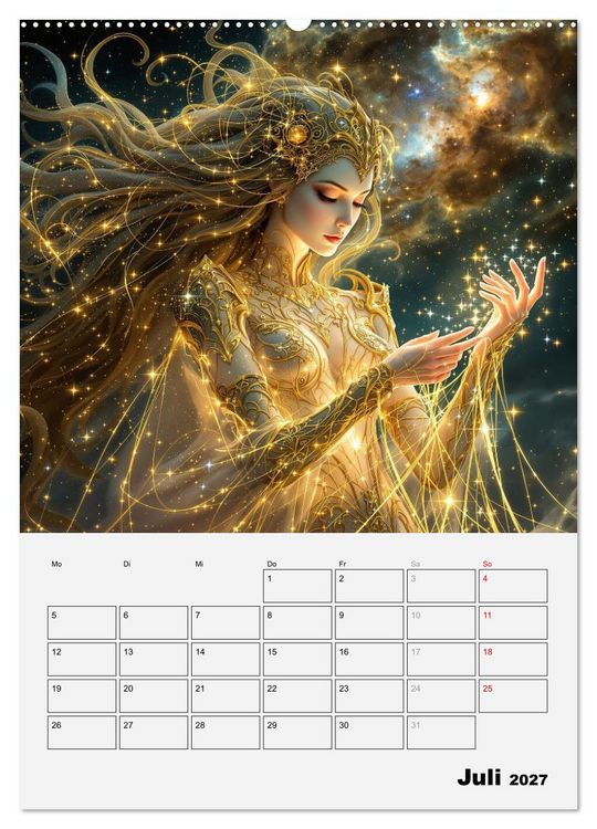 Produktbild: Herrscherinnen der Galaxien (hochwertiger Premium Wandkalender 2027 DIN A2 hoch), Kunstdruck in Hochglanz