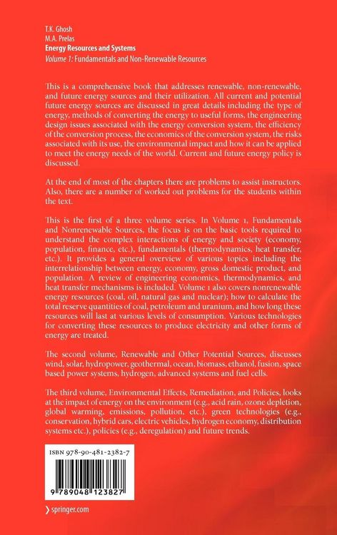 Produktbild: Energy Resources and Systems