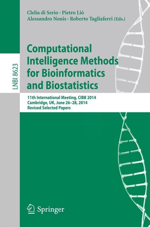 Produktbild: Computational Intelligence Methods for Bioinformatics and Biostatistics