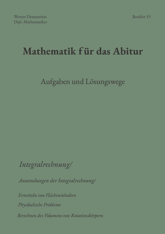 Produktbild: Mathematik f&uuml;r das Abitur