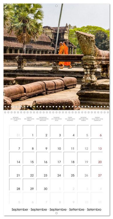 Produktbild: Siem Reap City of Temples Cambodia (Wall Calendar 2026 12 &times; 12 Inch) CALVENDO 12 Month Wall Calendar
