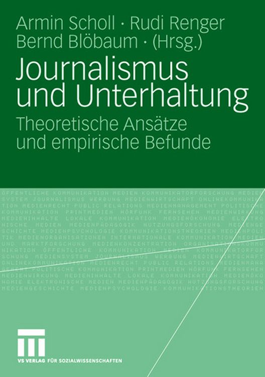 Produktbild: Journalismus und Unterhaltung