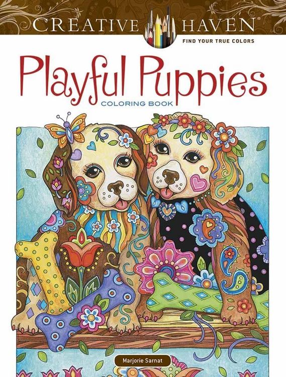 Produktbild: Creative Haven Playful Puppies Coloring Book
