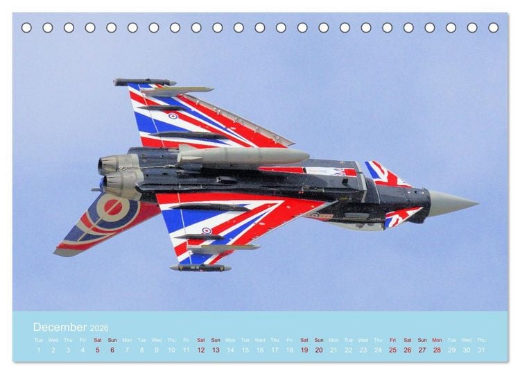 Produktbild: Stunning Aircraft (Desk Calendar 2026 DIN A5 landscape), CALVENDO 12 Month DeskCalendar