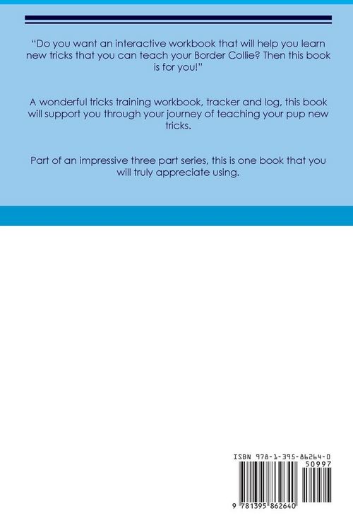 Produktbild: Border Collie Tricks Training Border Collie Tricks & Games Training Tracker & Workbook. Includes