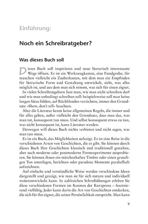 Produktbild: Kurzprosa schreiben. klassisch &ndash; modern &ndash; experimentell