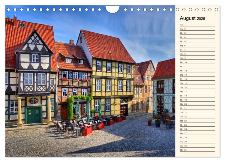 Produktbild: Quedlinburg - Welterbestadt im Harz (Wandkalender 2026 DIN A4 quer), CALVENDO Monatskalender