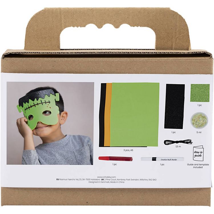 Produktbild: Creativ Company Mini Kreativ Set Gruseliges Kost&uuml;m, Masken, Halloween Farben