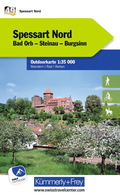 Produktbild: Spessart Nord Bad Orb, Steinau, Burgsinn Nr. 49 Outdoorkarte Deutschland 1:35 000
