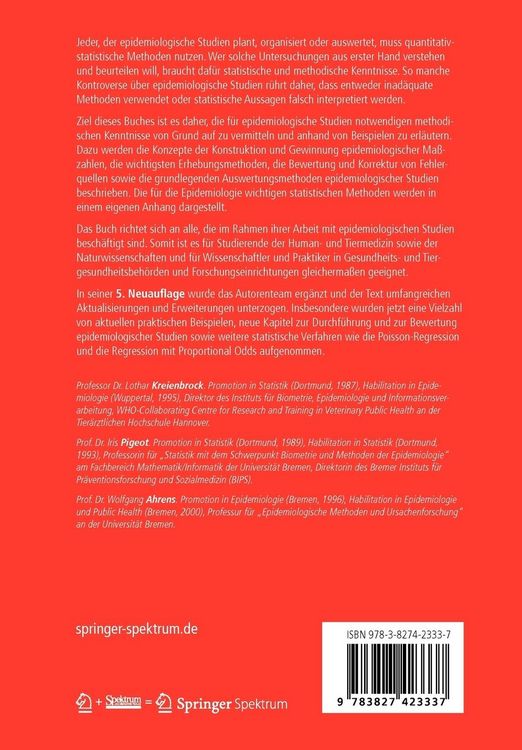 Produktbild: Epidemiologische Methoden