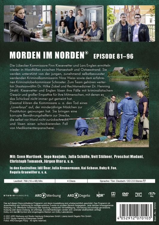 Produktbild: Morden im Norden - Die komplette Staffel 6 [4 DVDs]