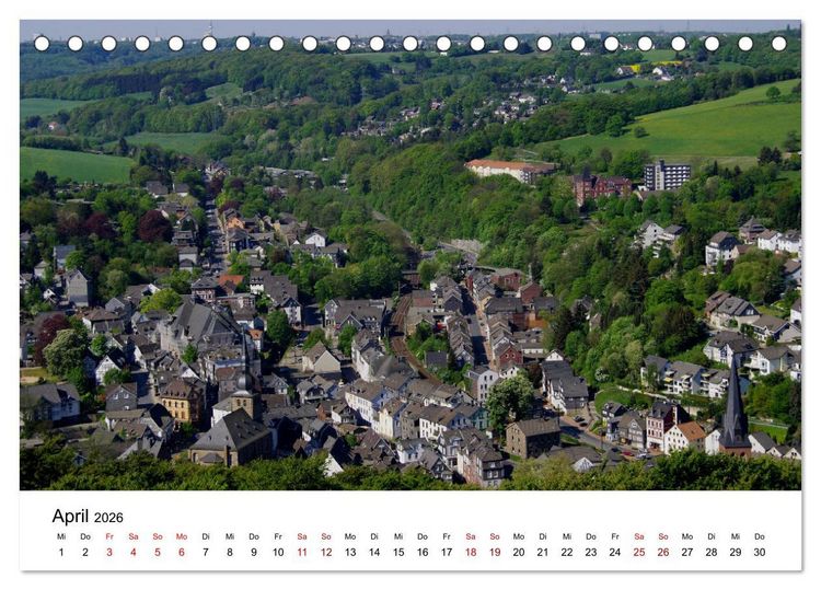 Produktbild: Velbert - Stadt der Schl&ouml;sser und Beschl&auml;ge (Tischkalender 2026 DIN A5 quer), CALVENDO Monatskalender