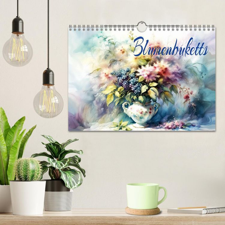 Produktbild: Blumenbuketts (Wandkalender 2026 DIN A4 quer), CALVENDO Monatskalender