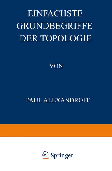Produktbild: Einfachste Grundbegriffe der Topologie