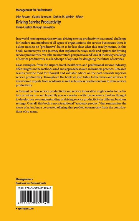 Produktbild: Driving Service Productivity