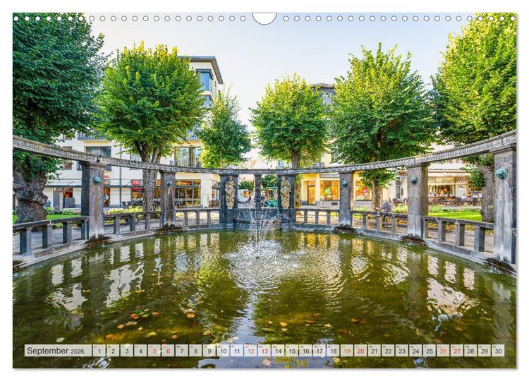 Produktbild: Bad Nauheim Impressionen (Wandkalender 2026 DIN A3 quer), CALVENDO Monatskalender