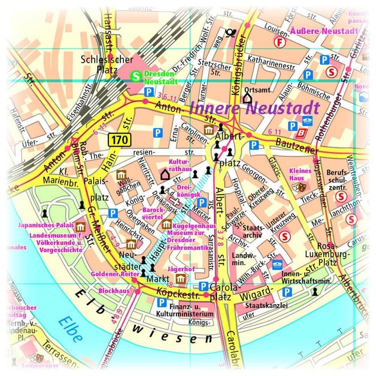 Produktbild: Publicpress Stadtplan Dresden 1:16.000