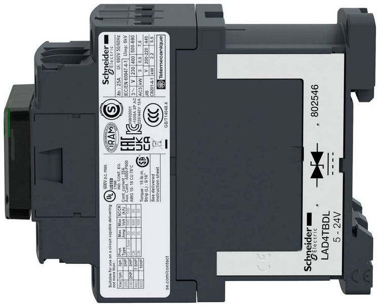 Produktbild: Schneider Electric LC1D12BD Sch&uuml;tz 1 Schlie&szlig;er, 1 &Ouml;ffner 1St.