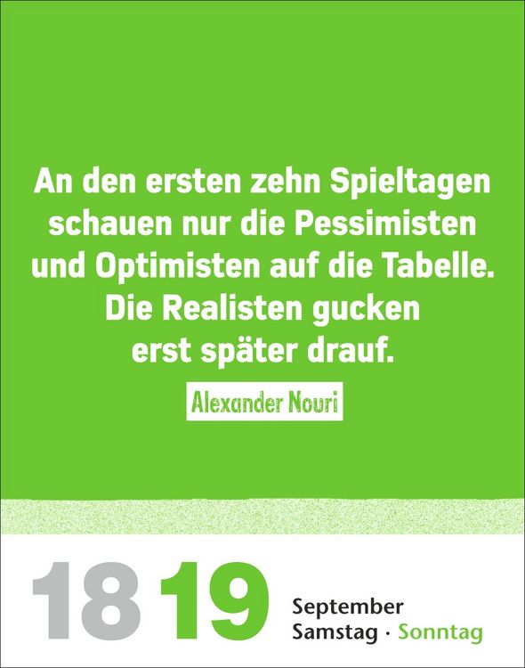 Produktbild: Lattenknaller Tagesabrei&szlig;kalender 2027 - Die witzigsten Fu&szlig;ballerspr&uuml;che