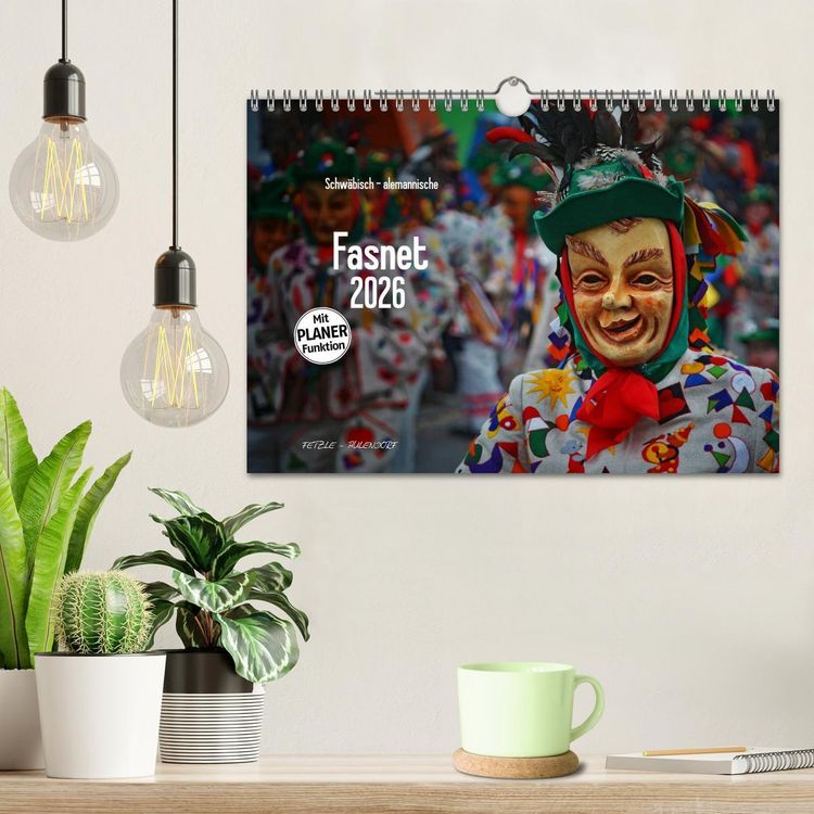 Produktbild: Schw&auml;bisch alemannische Fasnet (Wandkalender 2026 DIN A4 quer), CALVENDO Monatskalender
