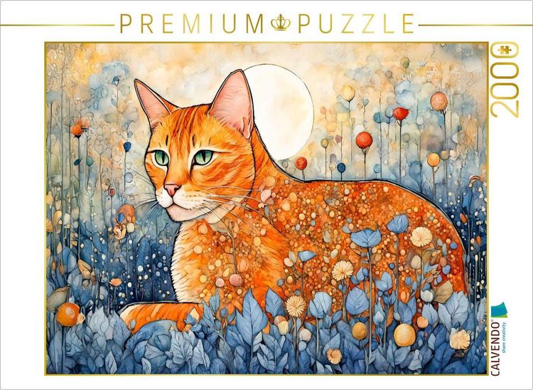 Produktbild: CALVENDO Puzzle Mondschein und Bl&uuml;tenzauber | 2000 Teile Lege-Gr&ouml;&szlig;e 90x67cm Foto-Puzzle f&uuml;r gl&uuml;ckliche Stunden