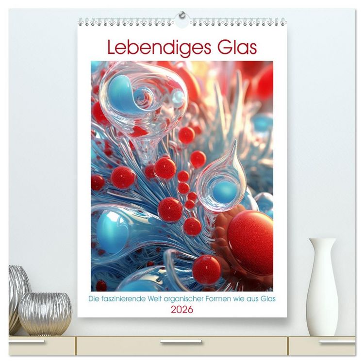 Produktbild: Lebendigs Glas (hochwertiger Premium Wandkalender 2026 DIN A2 hoch), Kunstdruck in Hochglanz