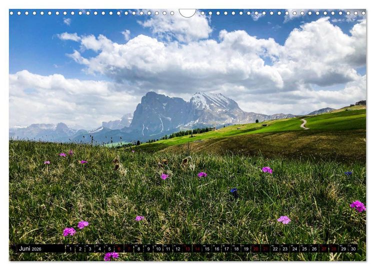 Produktbild: Sehnsucht Seiser Alm (Wandkalender 2026 DIN A3 quer), CALVENDO Monatskalender