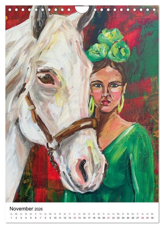 Produktbild: FLAMENCAS (Wandkalender 2026 DIN A4 hoch), CALVENDO Monatskalender