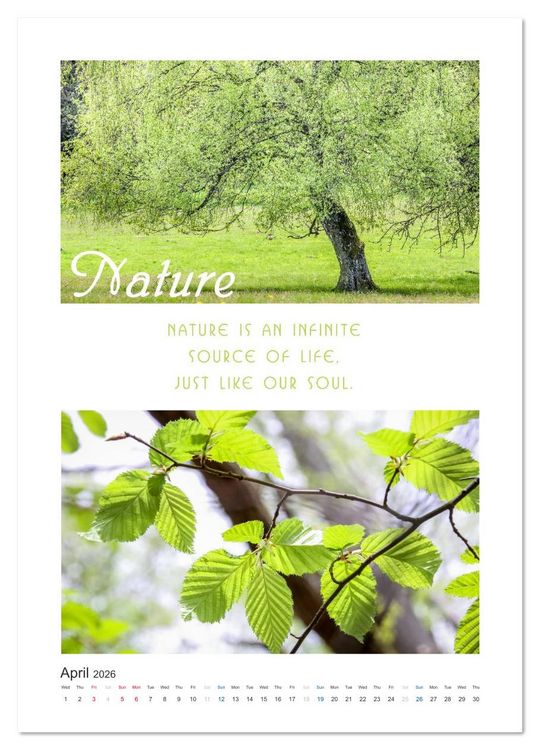 Produktbild: Inspiration for your Journey (Wall Calendar 2026 DIN A4 portrait), CALVENDO 12 Month Wall Calendar