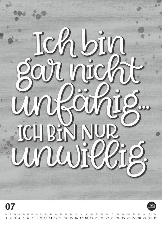 Produktbild: Funny Quotes-Kalender 2027
