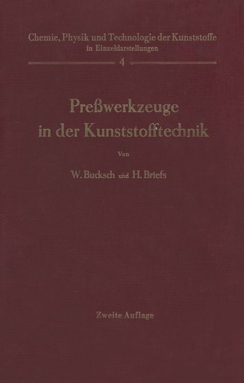Produktbild: Pre&szlig;werkzeuge in der Kunststofftechnik