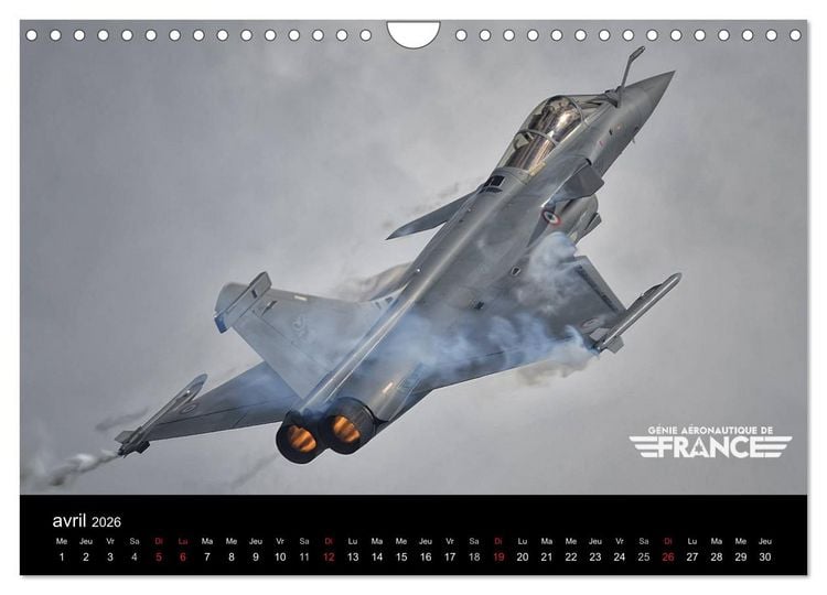 Produktbild: G&eacute;nie a&eacute;ronautique de France (Calendrier mural 2026 DIN A4 vertical), CALVENDO calendrier mensuel