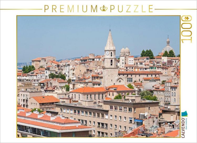 Produktbild: CALVENDO Puzzle Blick auf den Stadtteil Le Panier | 1000 Teile Lege-Gr&ouml;&szlig;e 64x48cm Foto-Puzzle f&uuml;r gl&uuml;ckliche Stunden