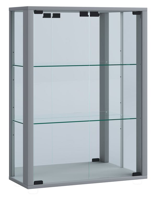 Produktbild: Wandvitrine H&auml;ngevitrine Glasvitrine Udina Spiegel