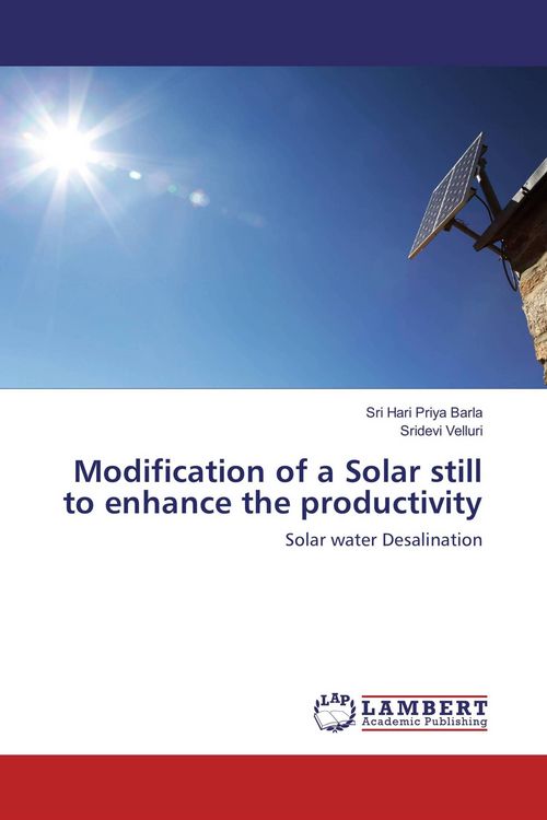 Produktbild: Modification of a Solar still to enhance the productivity