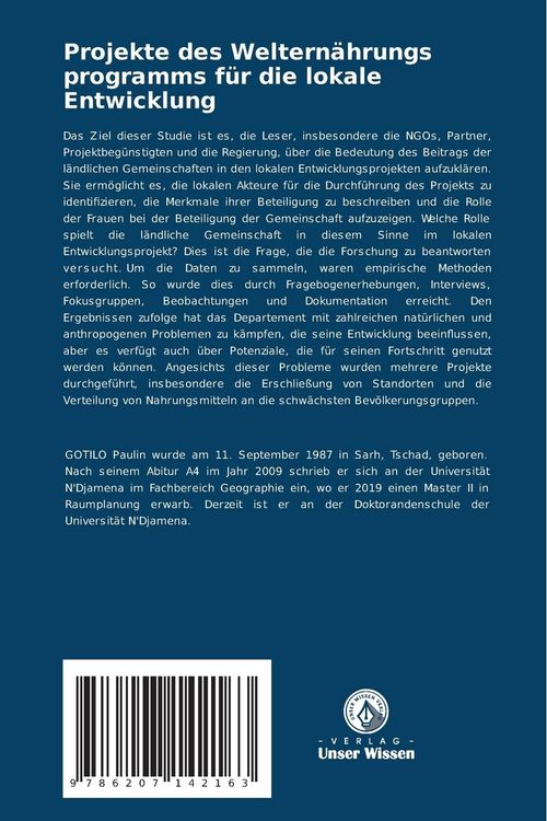 Produktbild: Projekte des Weltern&auml;hrungs programms f&uuml;r die lokale Entwicklung
