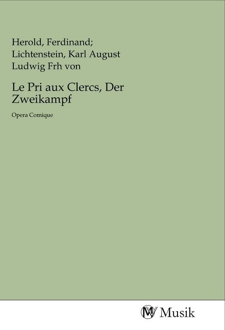 Produktbild: Le Pri aux Clercs, Der Zweikampf