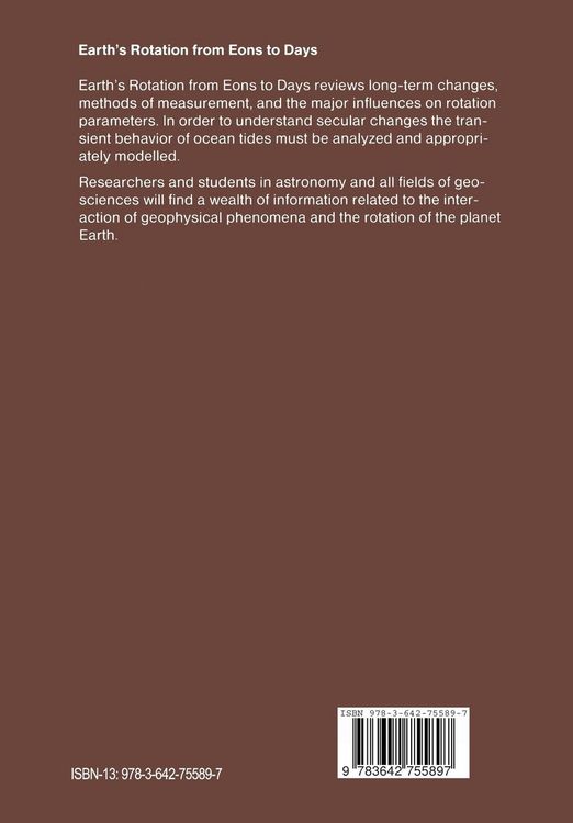 Produktbild: Earth&rsquo;s Rotation from Eons to Days