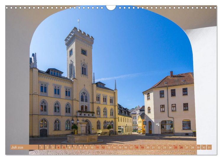 Produktbild: Greiz - Perle an der wei&szlig;en Elster in Th&uuml;ringen (Wandkalender 2026 DIN A3 quer), CALVENDO Monatskalender