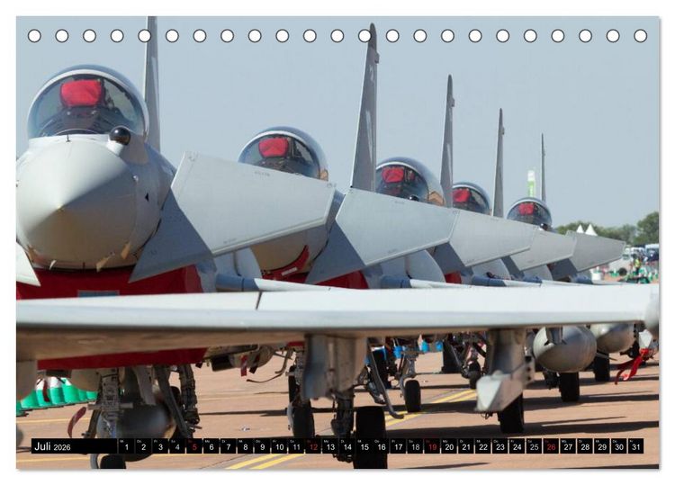 Produktbild: Augenblicke in der Luft: Eurofighter Typhoon (Tischkalender 2026 DIN A5 quer), CALVENDO Monatskalender