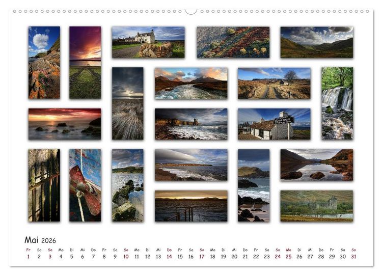 Produktbild: Schottland Impressionen (hochwertiger Premium Wandkalender 2026 DIN A2 quer), Kunstdruck in Hochglanz