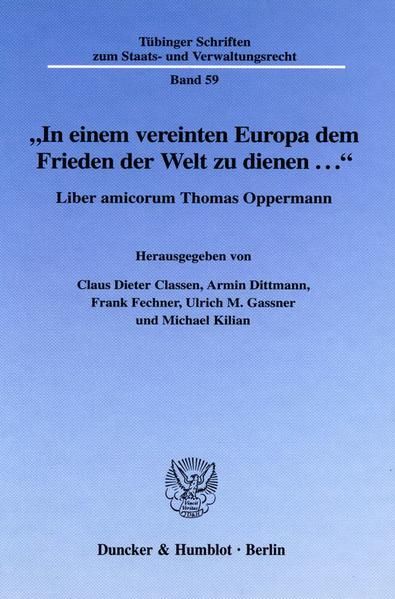 Produktbild: "In einem vereinten Europa dem Frieden der Welt zu dienen ...".