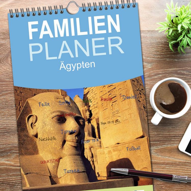 Produktbild: Familienplaner 2026 - &Auml;gypten mit 5 Spalten (Wandkalender, 21 x 45 cm) CALVENDO