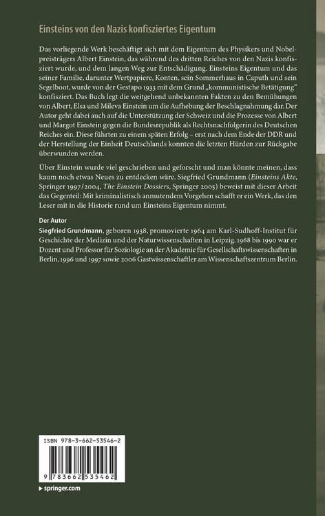 Produktbild: Einsteins von den Nazis konfisziertes Eigentum