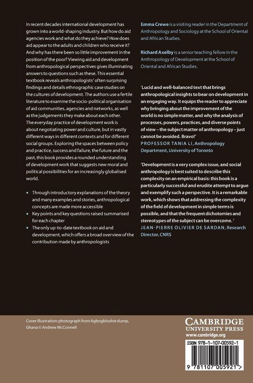 Produktbild: Anthropology and Development